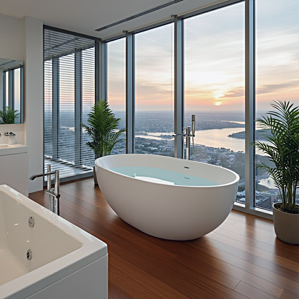 Leonia Acrylic Freestanding Bathtub Made in Turkey